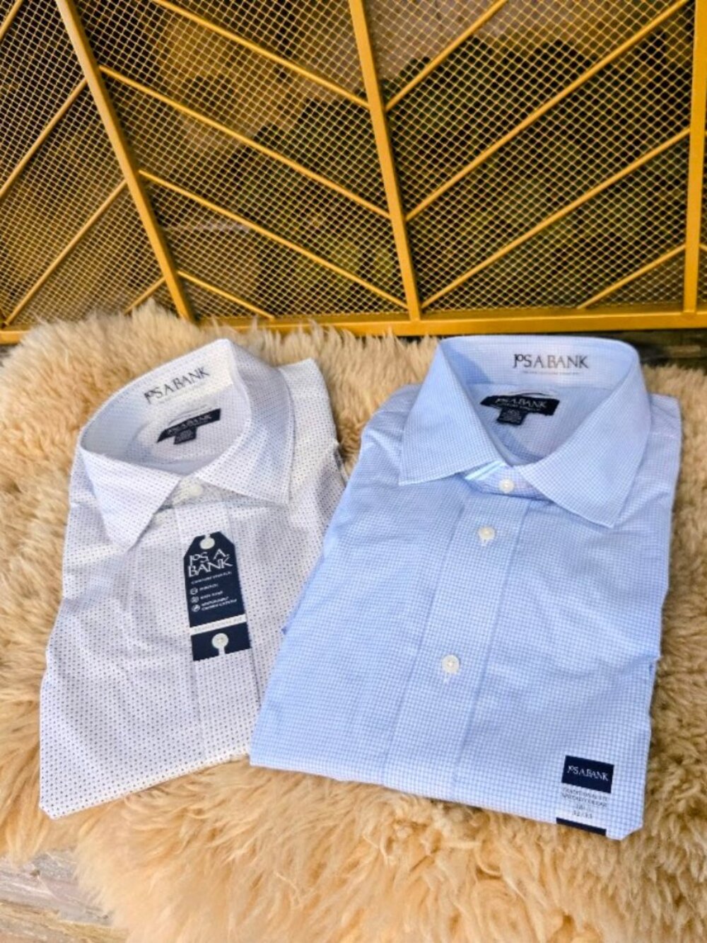 NWT Jos. A. Bank Men's Dress Shirt Lot (2) Size 2XL XXL 18.5 32/33 Comfort Stret